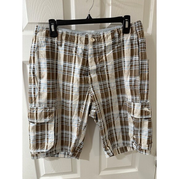 Tommy Bahama Size 32 Multi Color Plaid Bathing Suit Trunks Men's - Picture 2 of 3